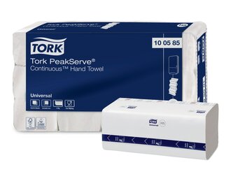 Ręcznik w składce Continuous, 1-warstwowy, biały, bez tłoczenia 100585