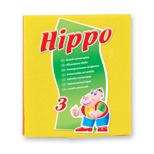 HAL XP030/PAK Ścierka uniwersalna Hippo, 1 pak=3 szt