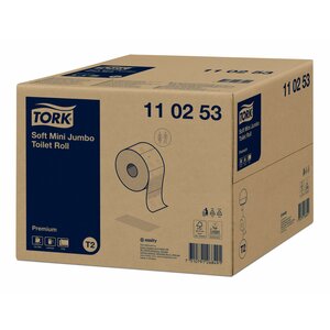Papier toaletowy Tork Mini Jumbo, system T2 110253