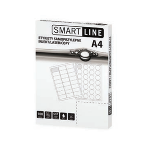 Etykiety samoprzylepne białe SMART LINE
